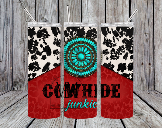 Cowhide Junkie Tumbler